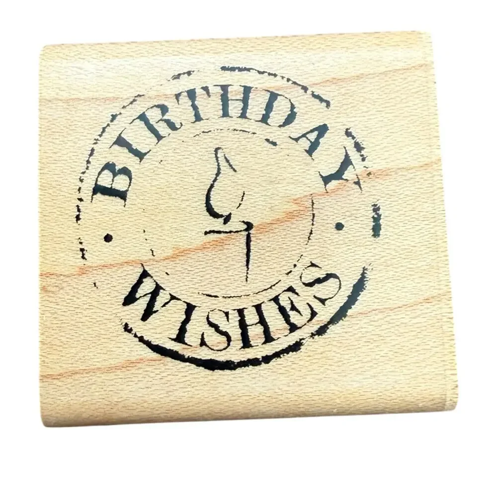 Inkadinkado Birthday Wishes 93188 K Rubber Stamp